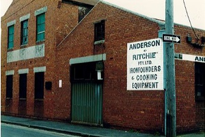 Anderson & Ritchie’s Iron Foundry, 143 Rose Street (cnr. Young St.)