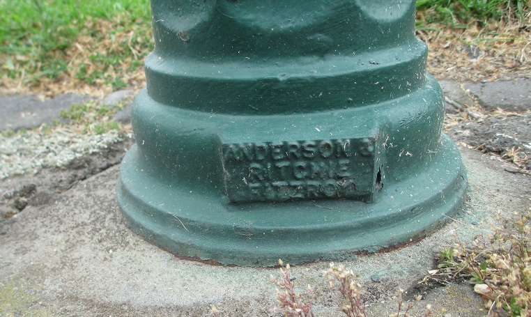Bollard in Canning Street North Carlton manufactured by Anderson & Ritchie Fitzroy