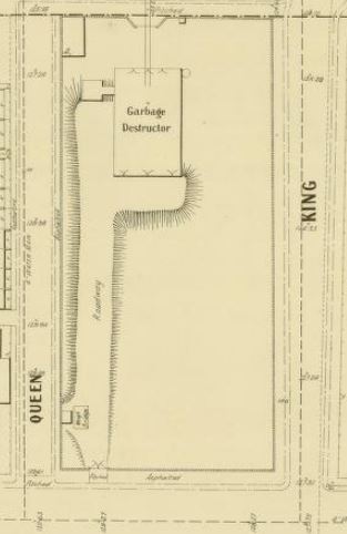 Garbage Destructor detail in MMBW plan, dated 1905