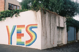 YES vote mural