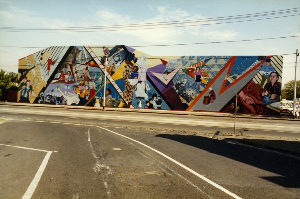 The Women’s Mural: From Bomboniere to Barbed Wire, corner Hodgkinson Street and Smith Street, Fitzroy,
