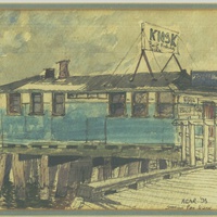'Watercolour of Kiosk' 
