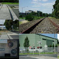 Views of the disused Webb Dock Railway Line 
