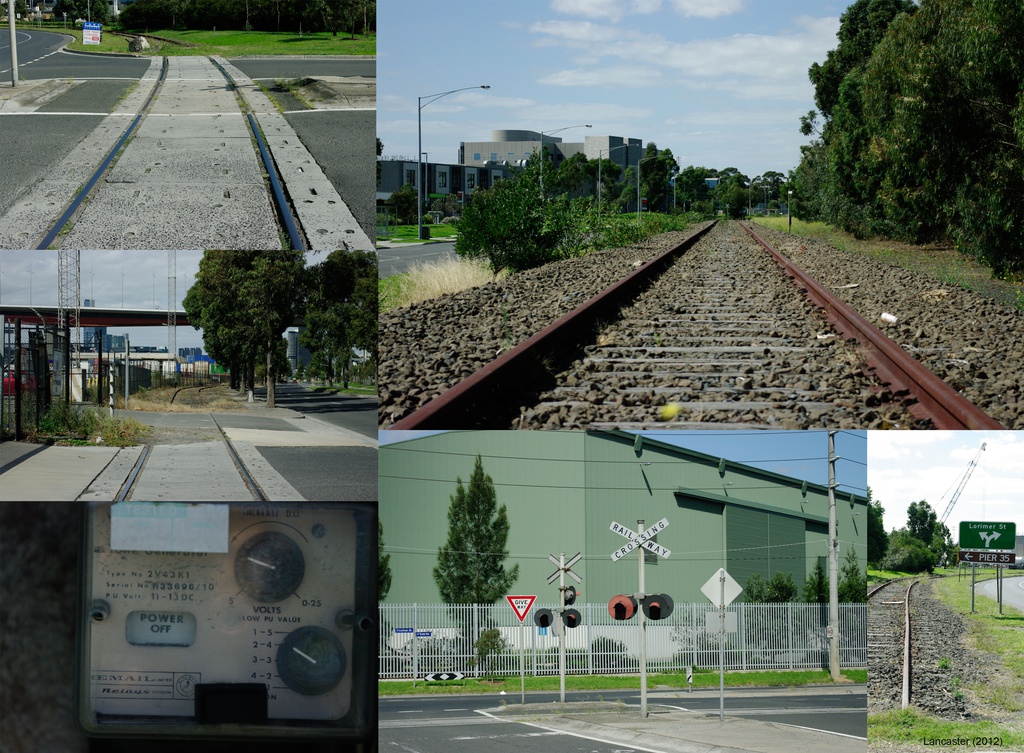 Views of the disused Webb Dock Railway Line 