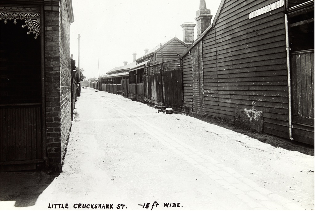 Little Cruikshank Street, 1930 and 2016