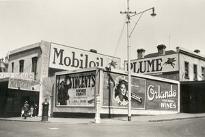 Billboards on the Corner of Smith and Gertrude Streets