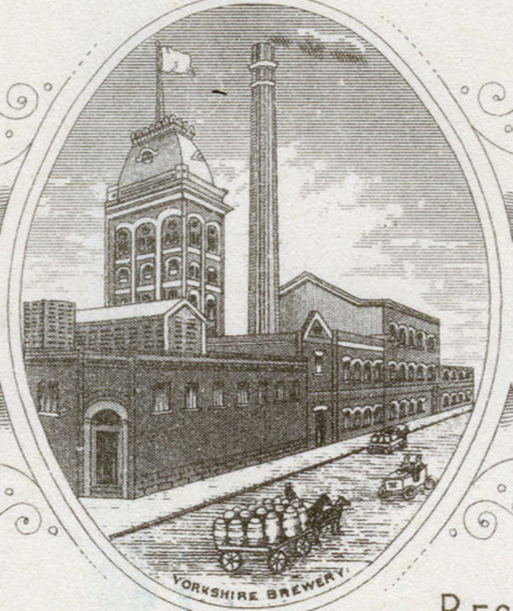 Detail from Carlton and United Breweries letterhead, 1903, showing the Yorkshire Breweries tower