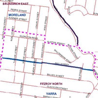 North Fitzroy's municipal and Locality boundaries