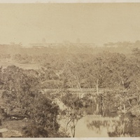 "The Yarra Bend and Lunatic Asylum from the road to Kew" by D. McDonald, c. 1867-1880