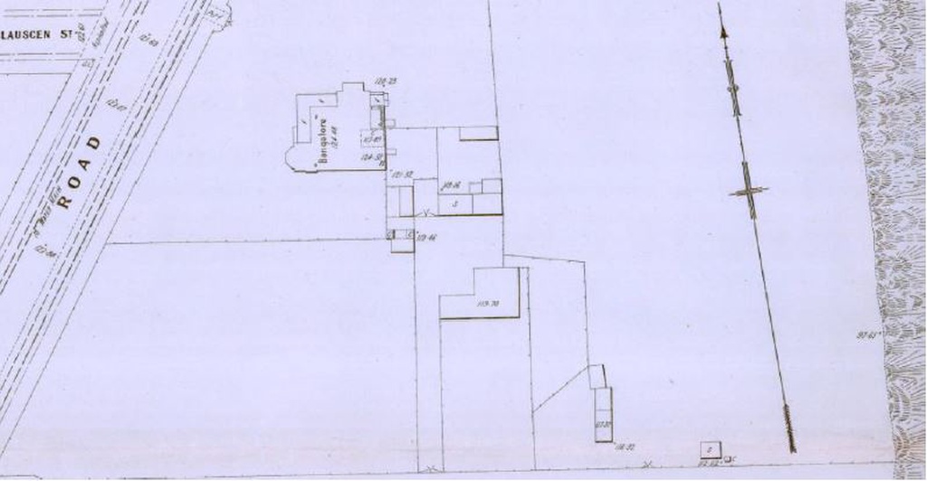 Bangalore Villa detail in MMBW plan, dated 1906