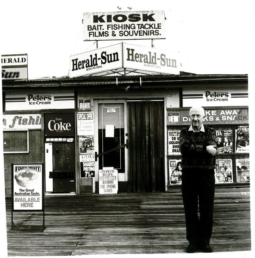 'Ted Rohan at the Kiosk' 