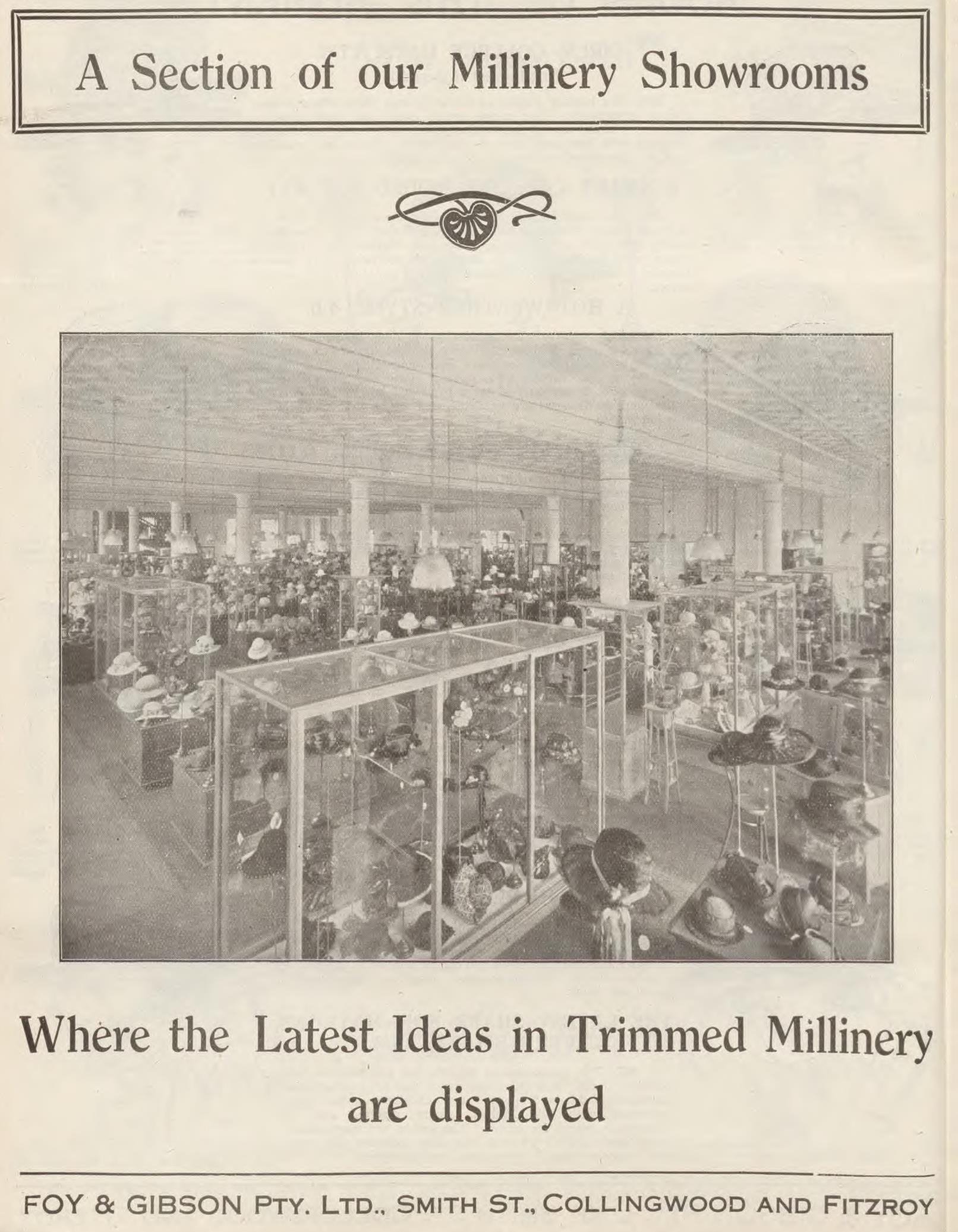 Foy and Gibson's 1924 catalogue showing interior of store