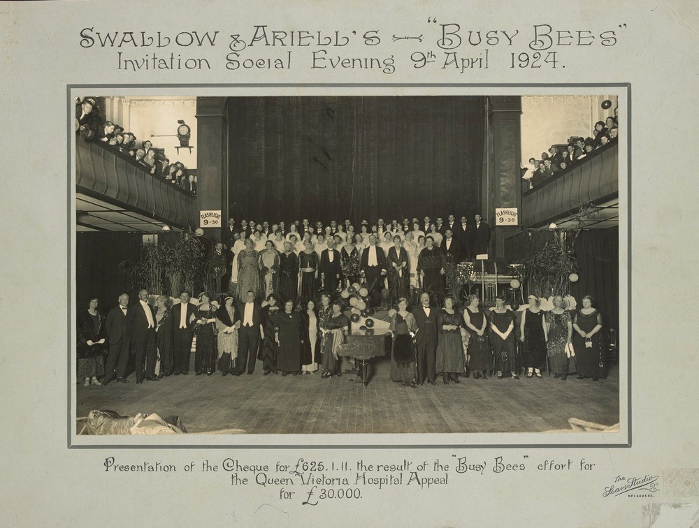 “Swallow & Ariell's "Busy Bees" Invitation Social Evening 9th April 1924”