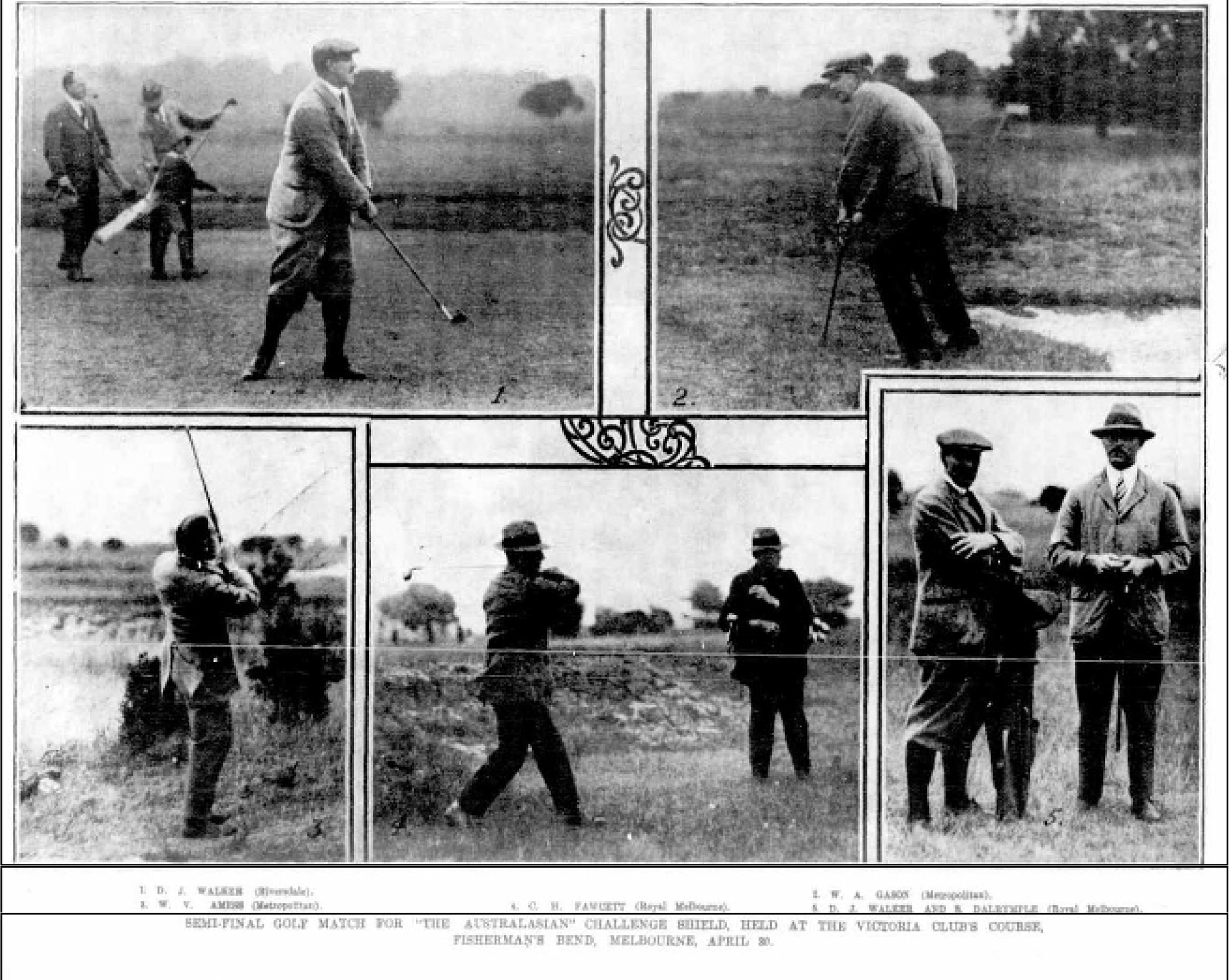 Semi-Final Golf Match at Fishermans Bend course 1921